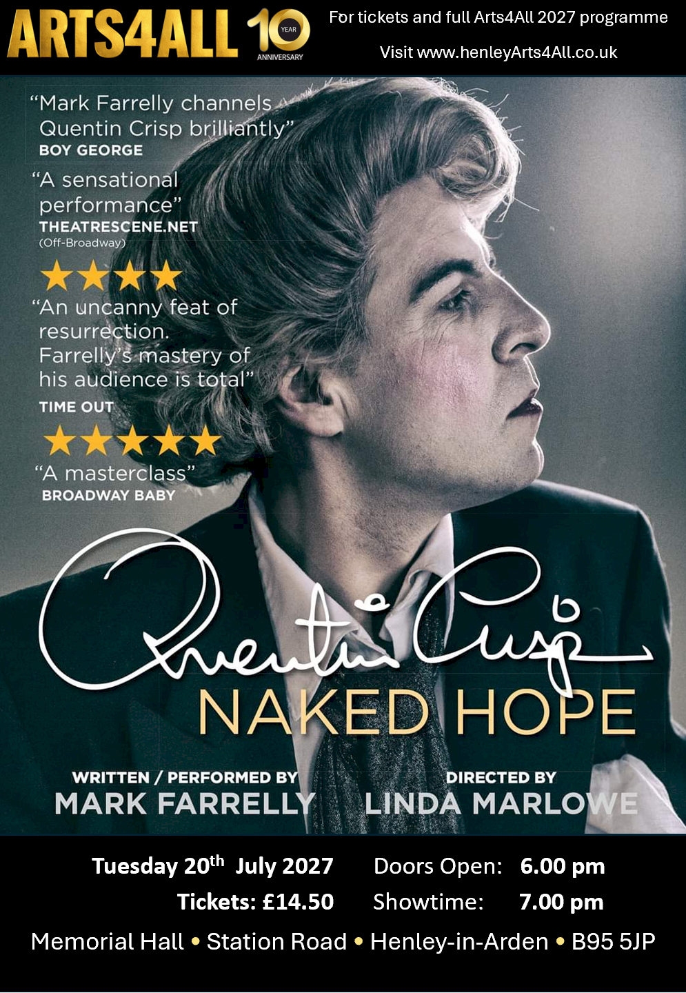 Quentin Crisp Naked Hope